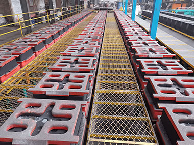 Tidal sand automated casting molding line