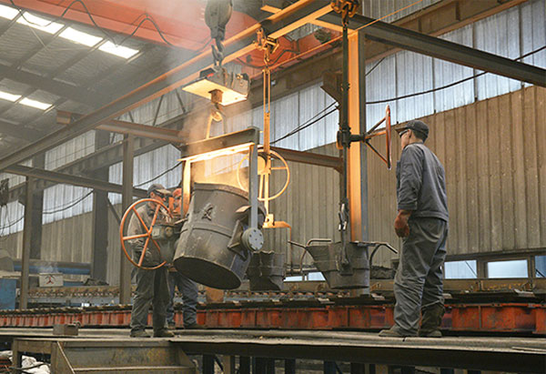 Application of automated casting molding line in foundry for casting production of brake disc castings