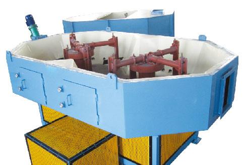 double rotary mixing and cooling equipment
