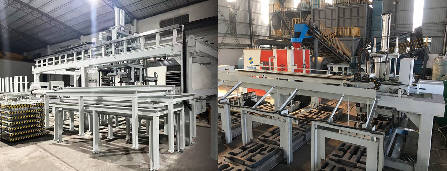 Picture of horizontal automatic casting production line