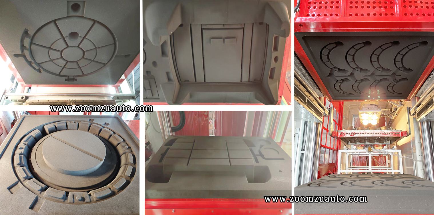 Automatic molding machine for manhole covers and fireplaces