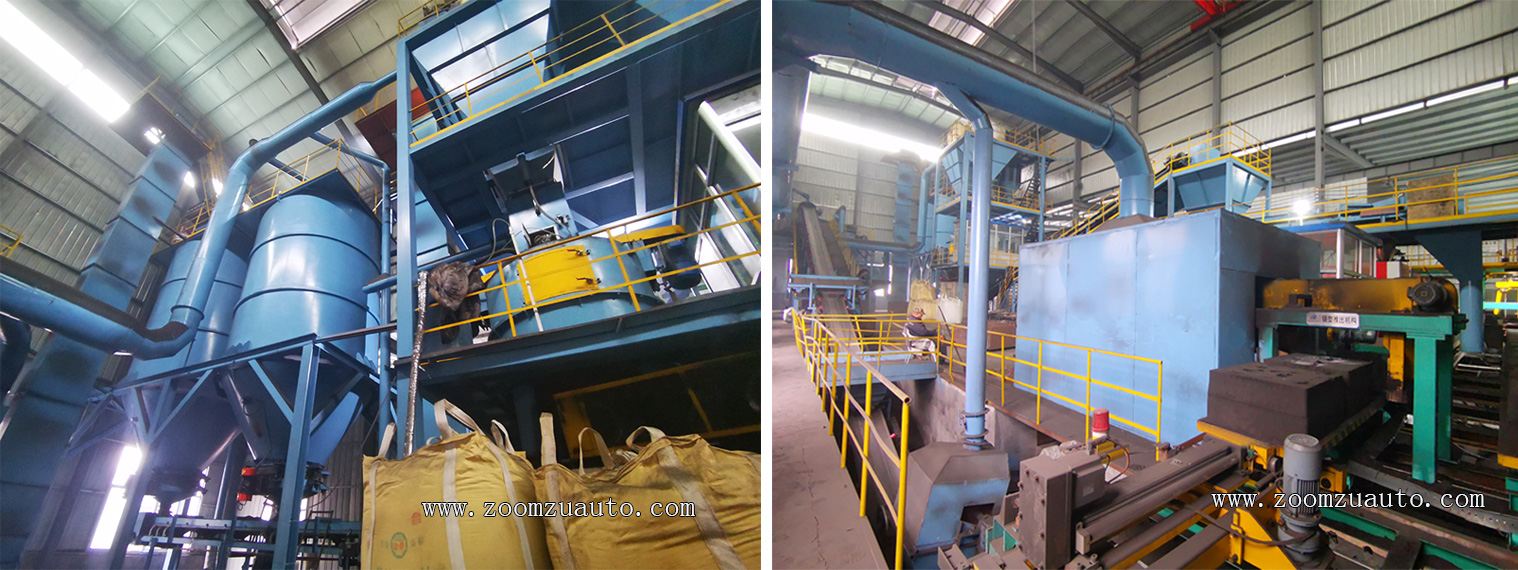 Clay sand automatic molding line