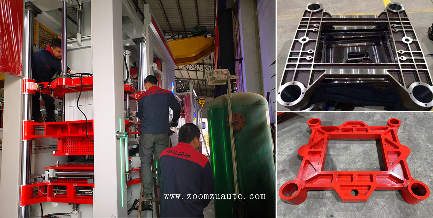 Production of casting and modeling equipment