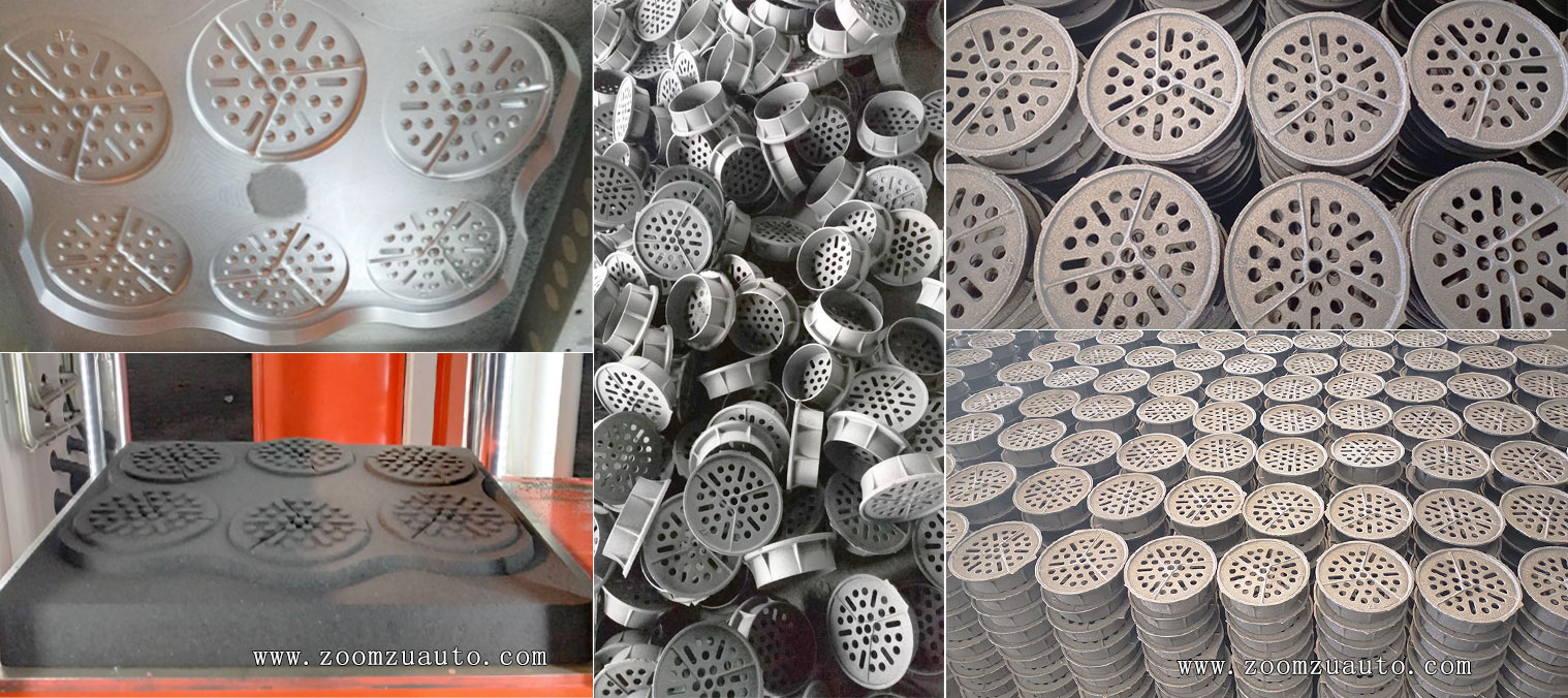 Pump filtration casting