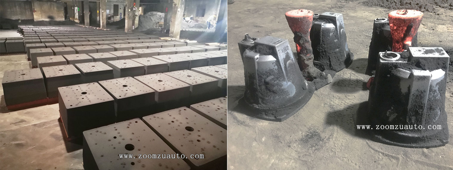 Casting of cast iron pump body