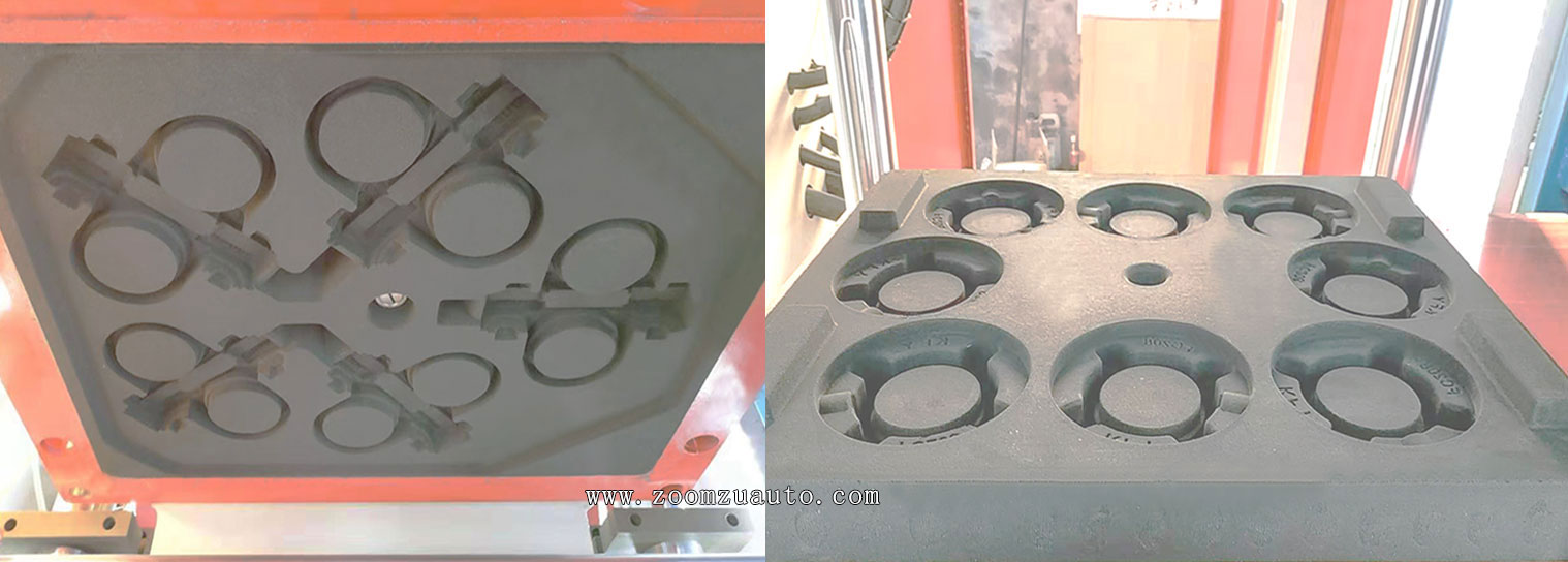 Automatic casting and shaping equipment for bearing seats