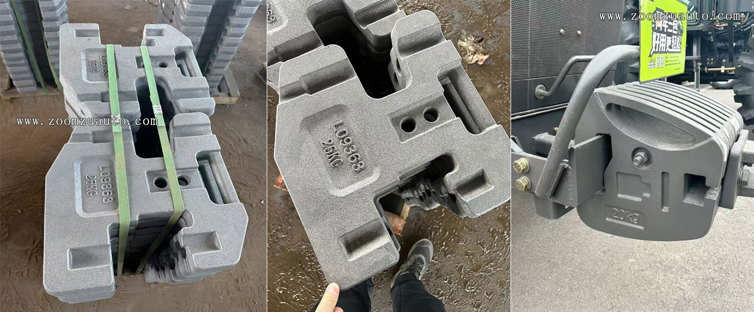 Tractor counterweight iron casting